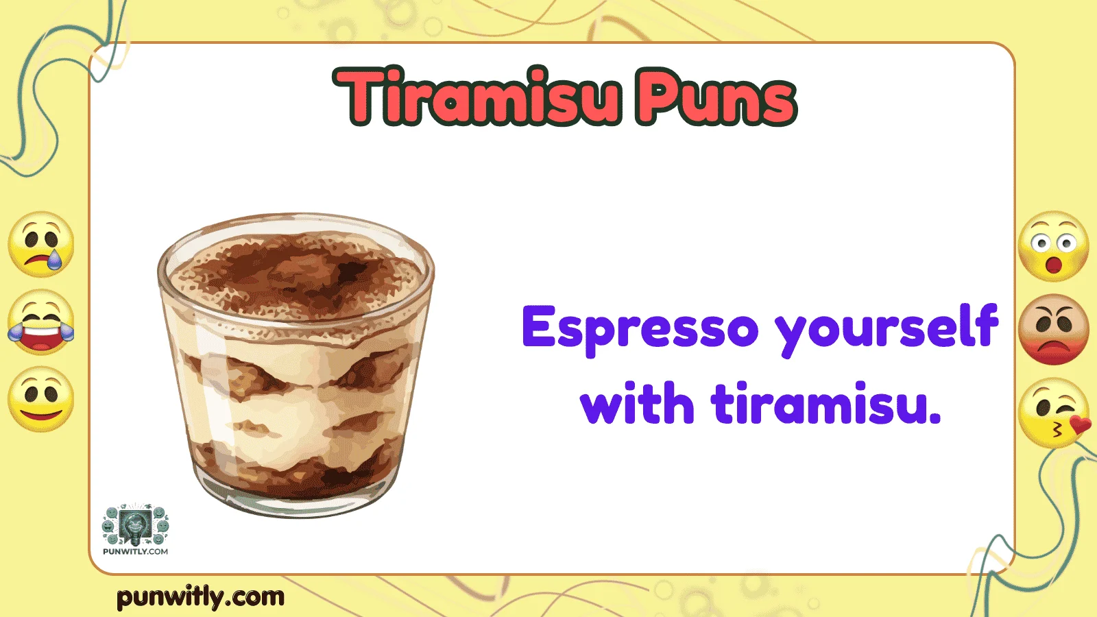 Tiramisu Puns